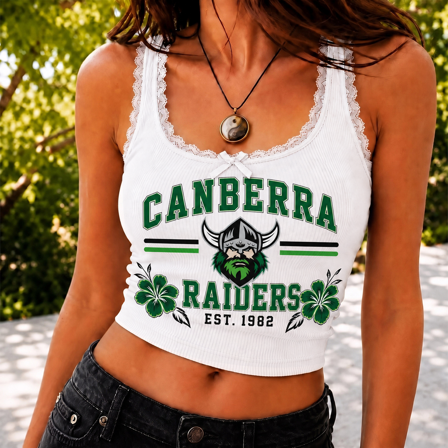 CBR x NRL Game Day Lace Tank Top Shirt