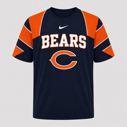 CHI Premium NFL Game Day Spirit Vintage Graphic Tee Tailgate T-Shirt