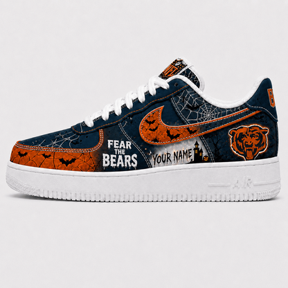 CHI x NFL Fear The Team Halloween AF1 Sneakers 1807