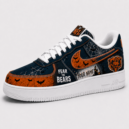 CHI x NFL Fear The Team Halloween AF1 Sneakers 1807