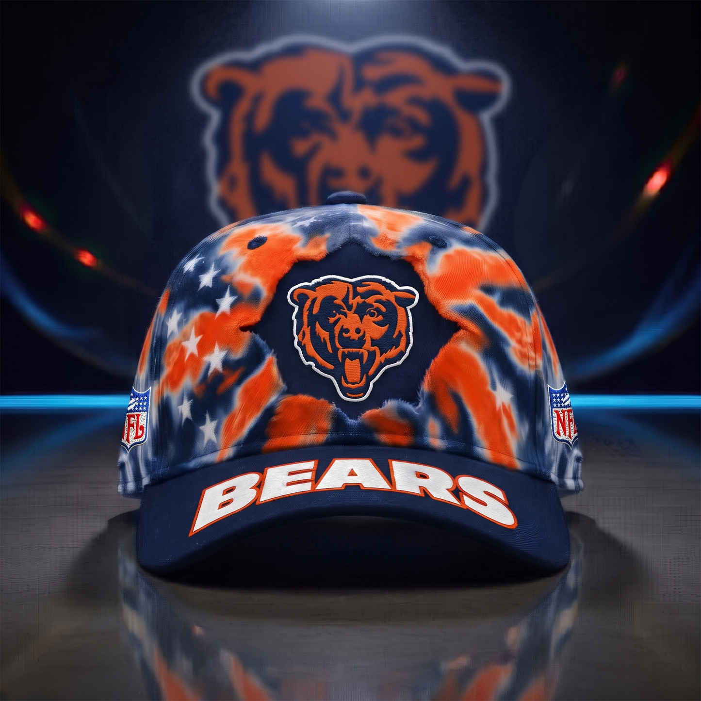 CHI x NFL Game Day Tie Dye Cap