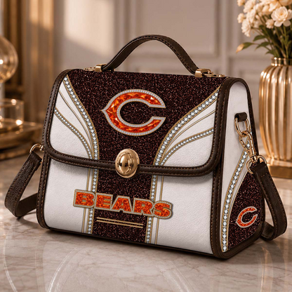 CHI x NFL Glitter Leather Handbag
