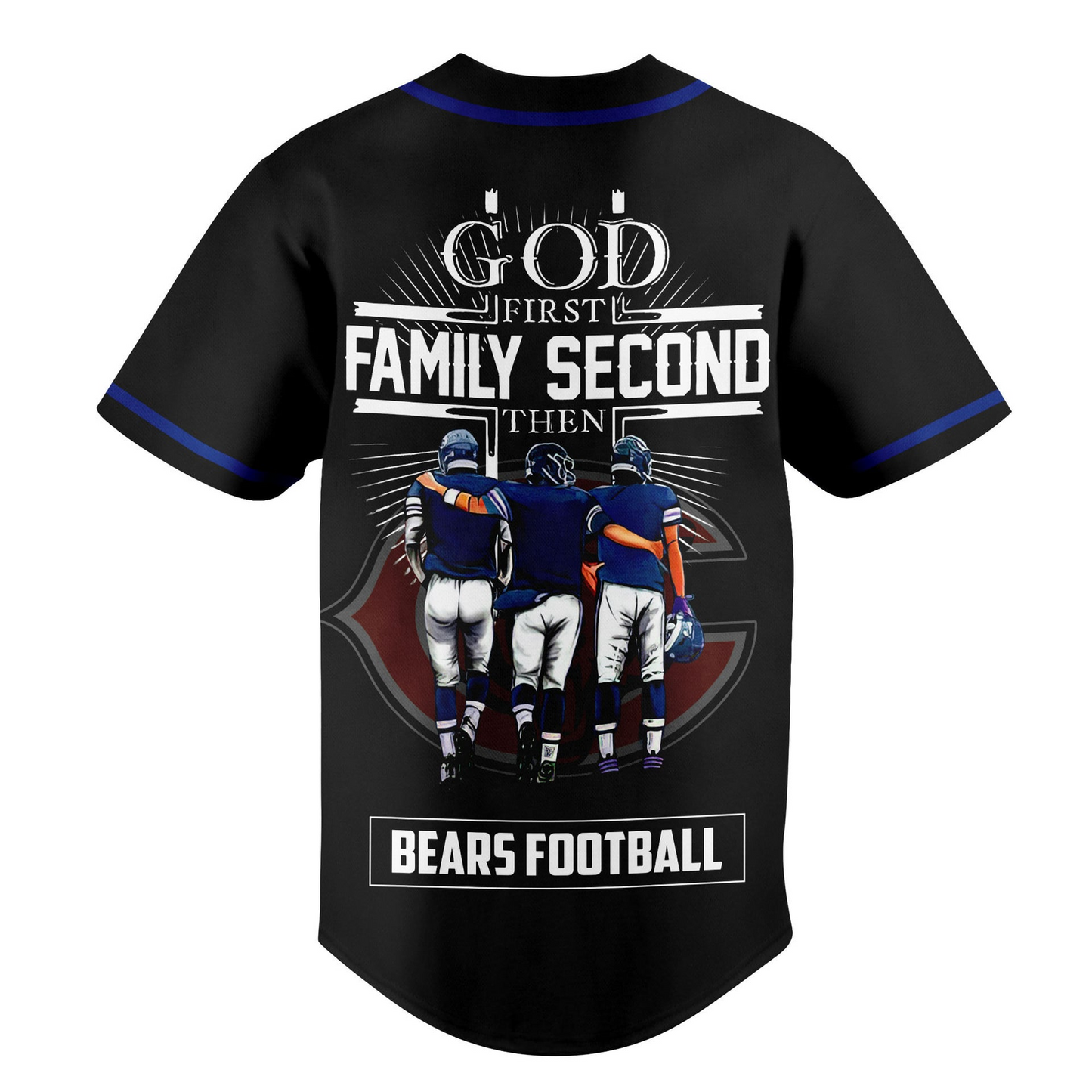 CHI x NFL God First, Family Second ƒ?? Faith & Brotherhood Football Jersey