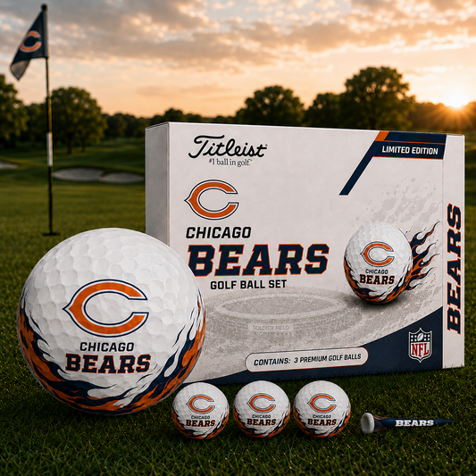 CHI x NFL Inspired Golf Ball Set  3 Premium Golf Balls