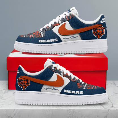 CHI x NFL Personalized Team Icon AF1 Shoes