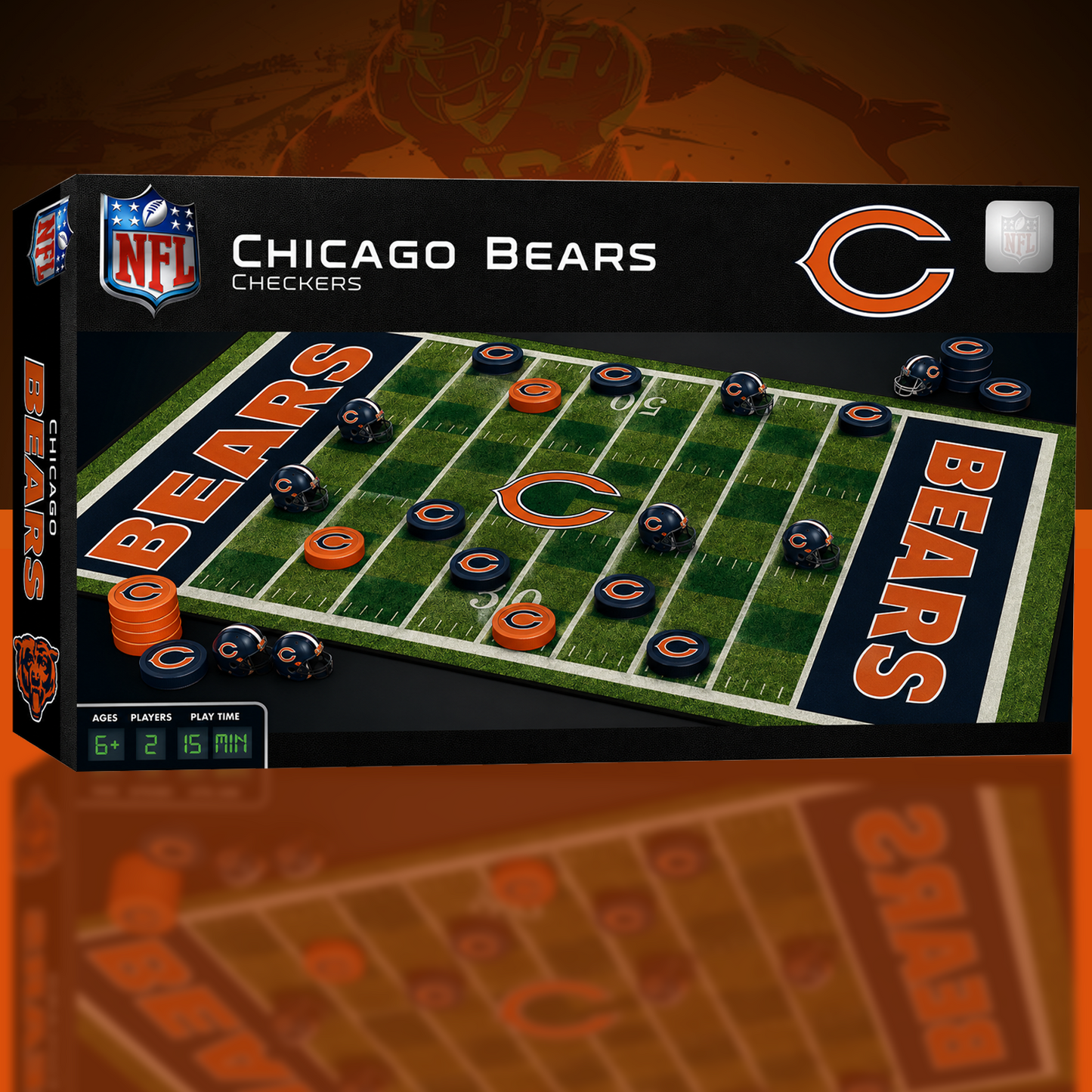 CHI x NFL Premium Checkers Game