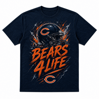 CHI x NFL Premium Fan For Life 3D Shirt