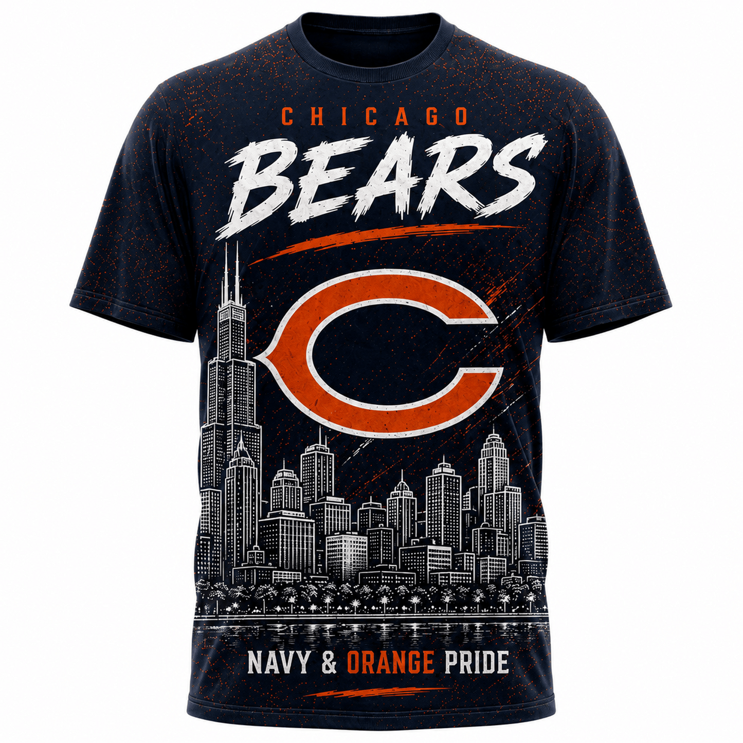 CHI x NFL Premium Skyline Pride Football T-Shirt