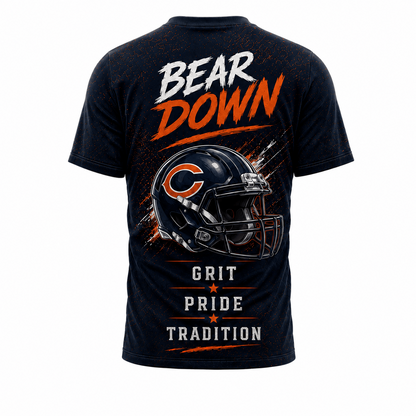 CHI x NFL Premium Skyline Pride Football T-Shirt