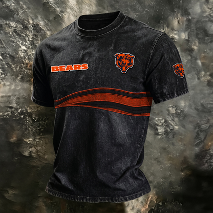 CHI x NFL Washed Cotton Retro Men's T-shirt