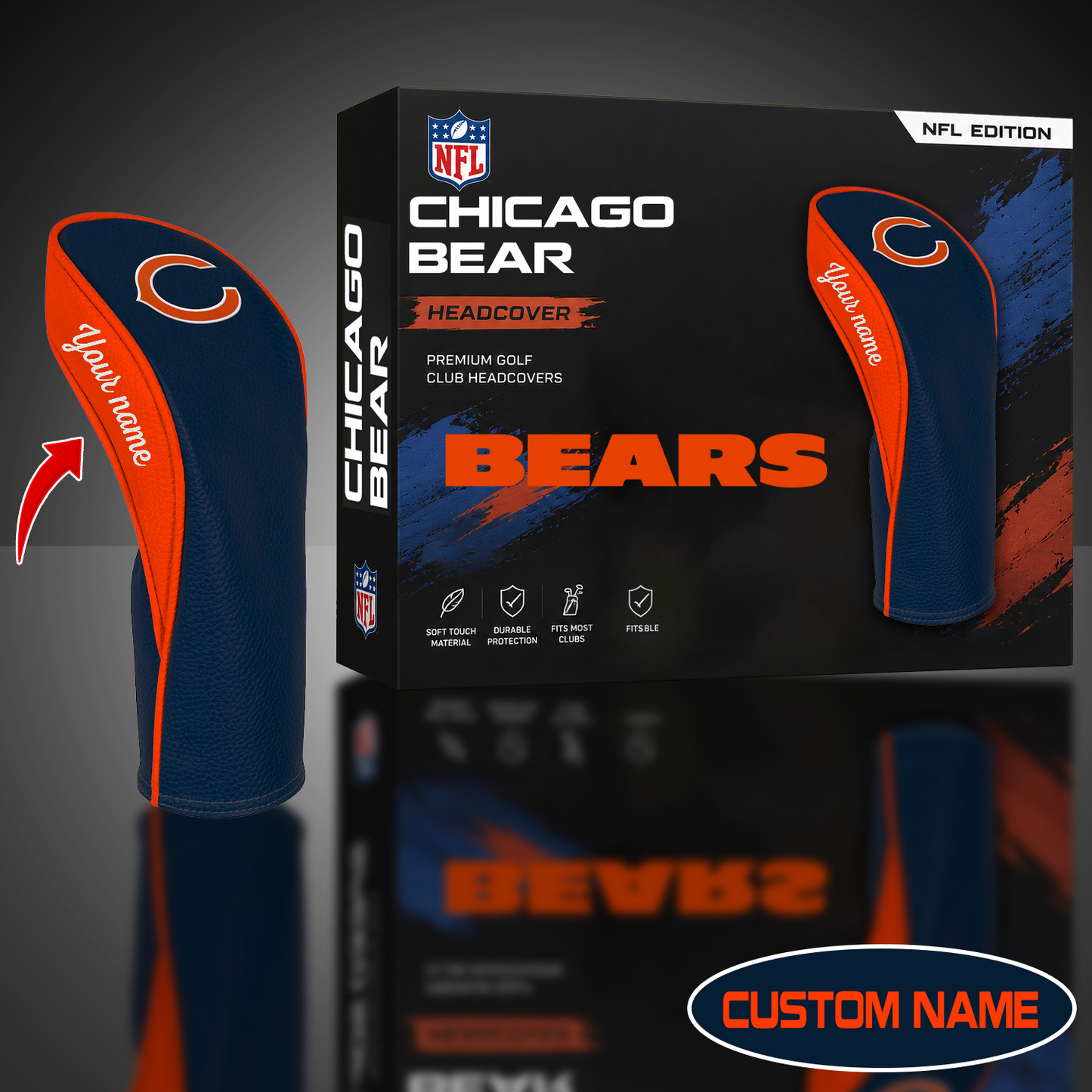 CHI x NFL WinCraft Golf Club Fairway Headcover
