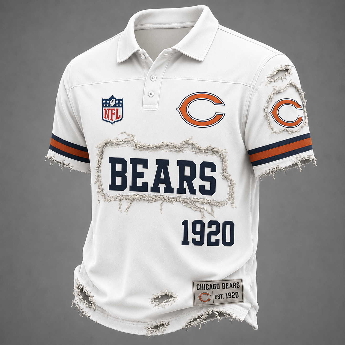 CHI x NFL LUXURY V-Neck T-Shirt 3005 DatND DVT