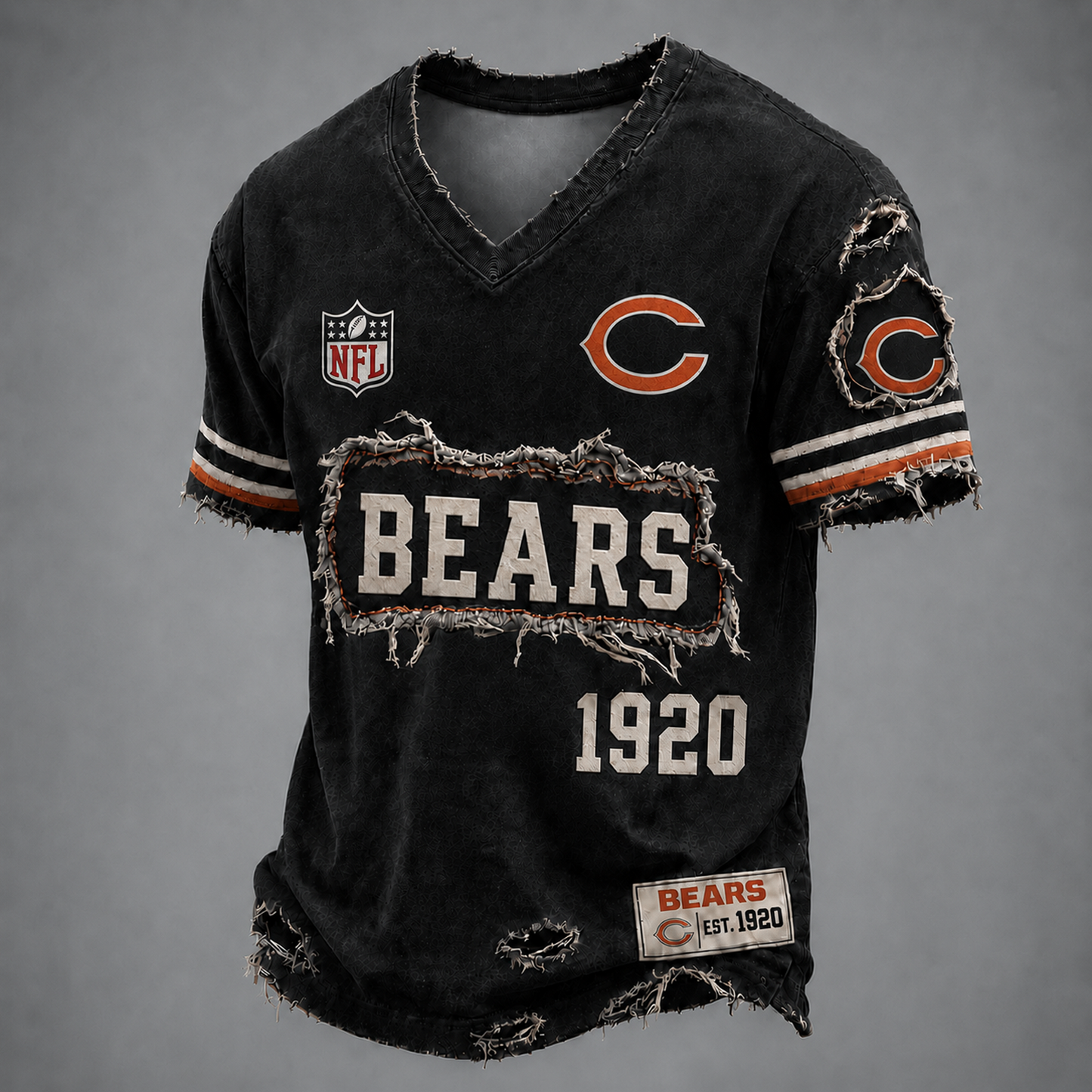CHI x NFL LUXURY V-Neck T-Shirt 3005 DatND DVT
