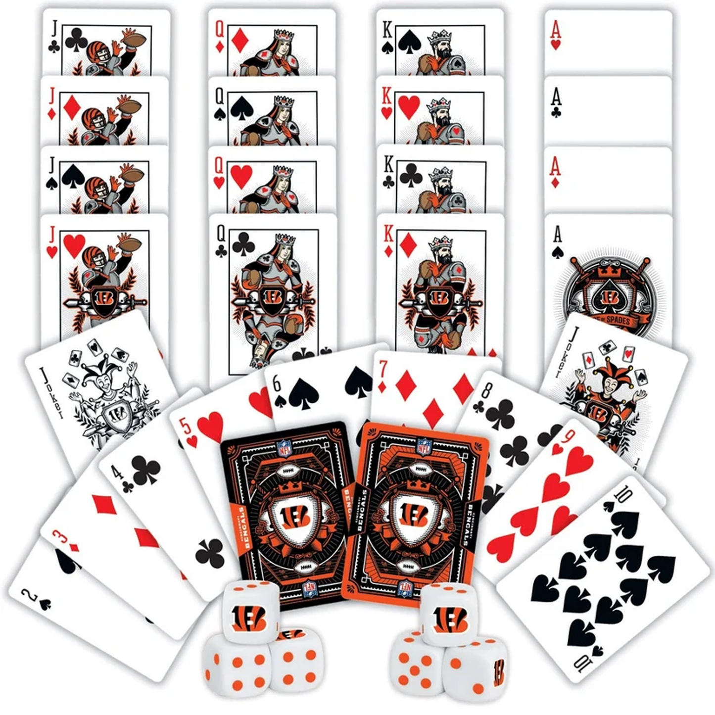 CIN x NFL 2-Pack Playing Cards & Dice Set