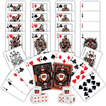CIN x NFL 2-Pack Playing Cards & Dice Set