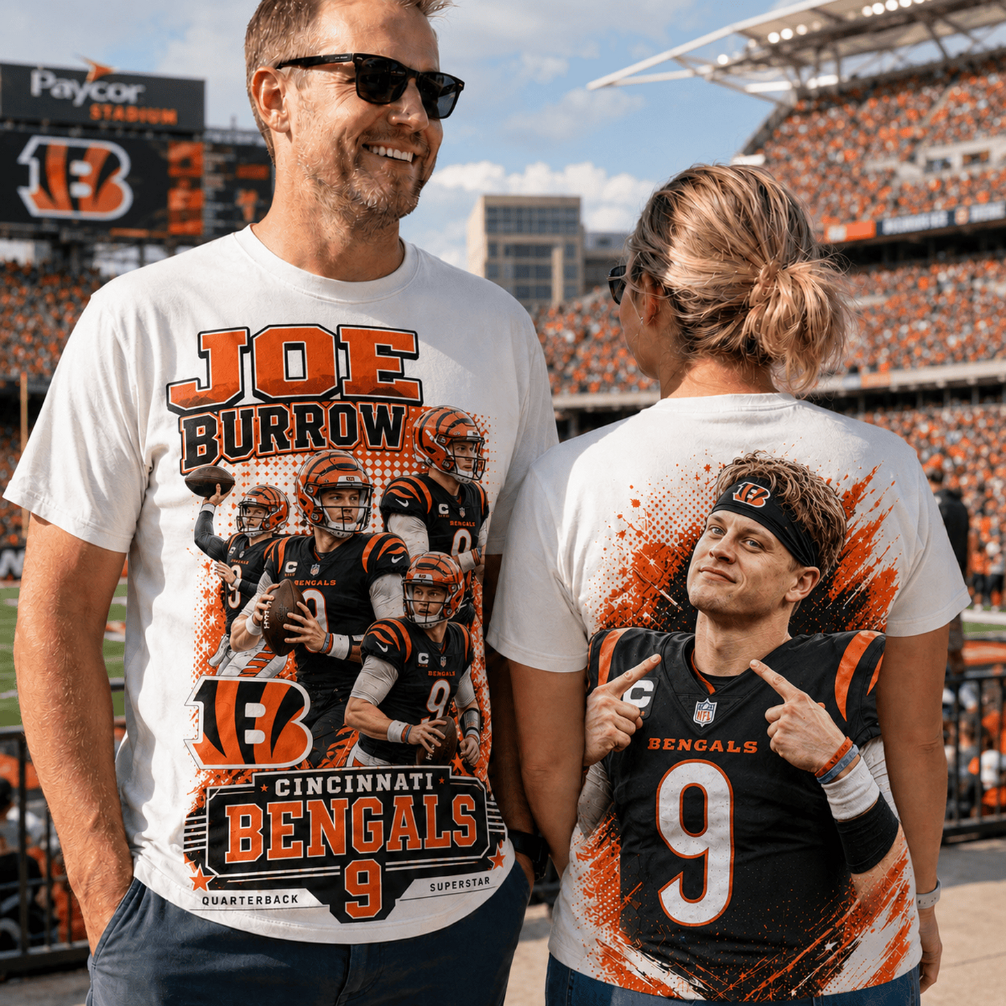 CIN x NFL Premium Football Player Graphic Shirt