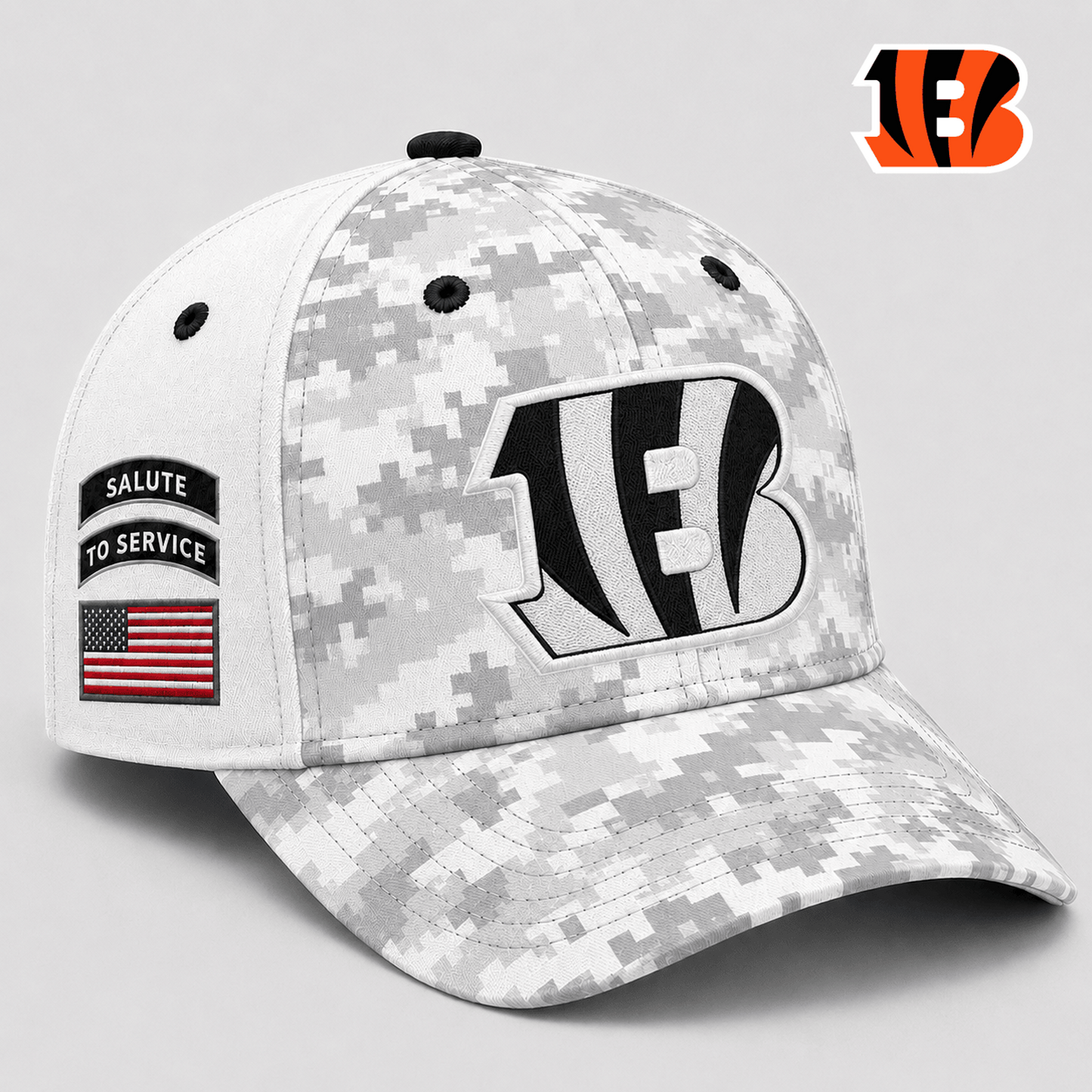 CIN x NFL Premium Salute to Service Digital Camo Cap