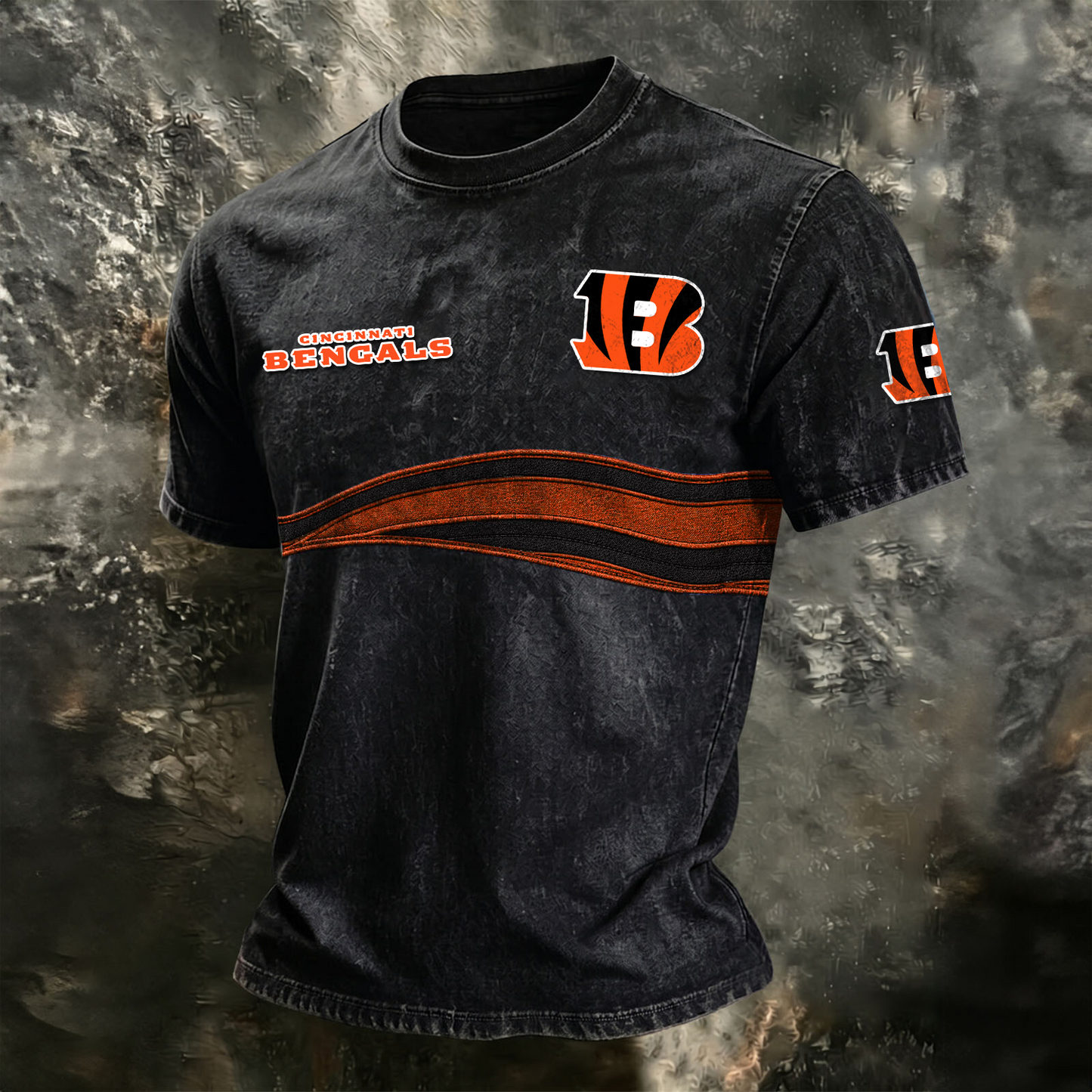 CIN x NFL Washed Cotton Retro Men's T-shirt