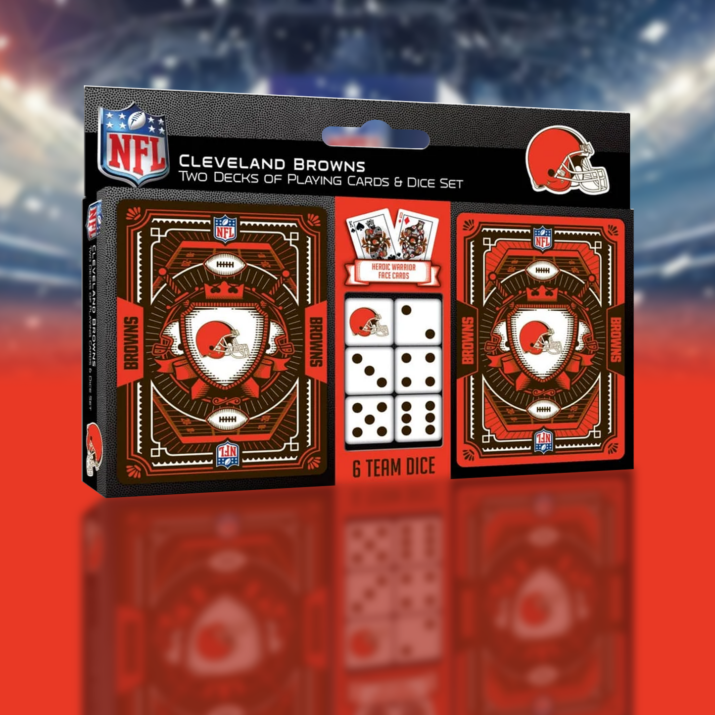 CLE x NFL 2-Pack Playing Cards & Dice Set