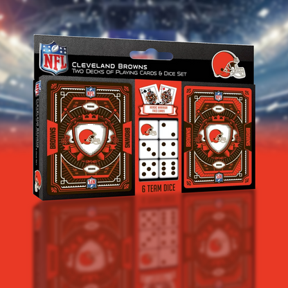 CLE x NFL 2-Pack Playing Cards & Dice Set