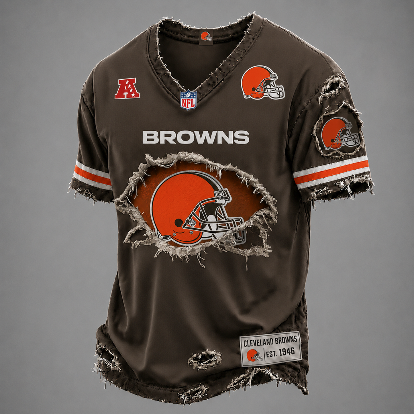 CLE x NFL LUXURY V-Neck T-Shirt V3 1906