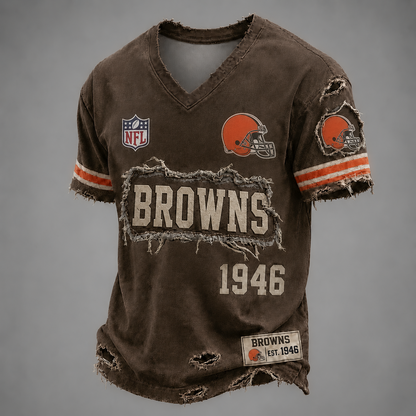 CLE x NFL LUXURY V-Neck T-Shirt 3005 DatND DVT