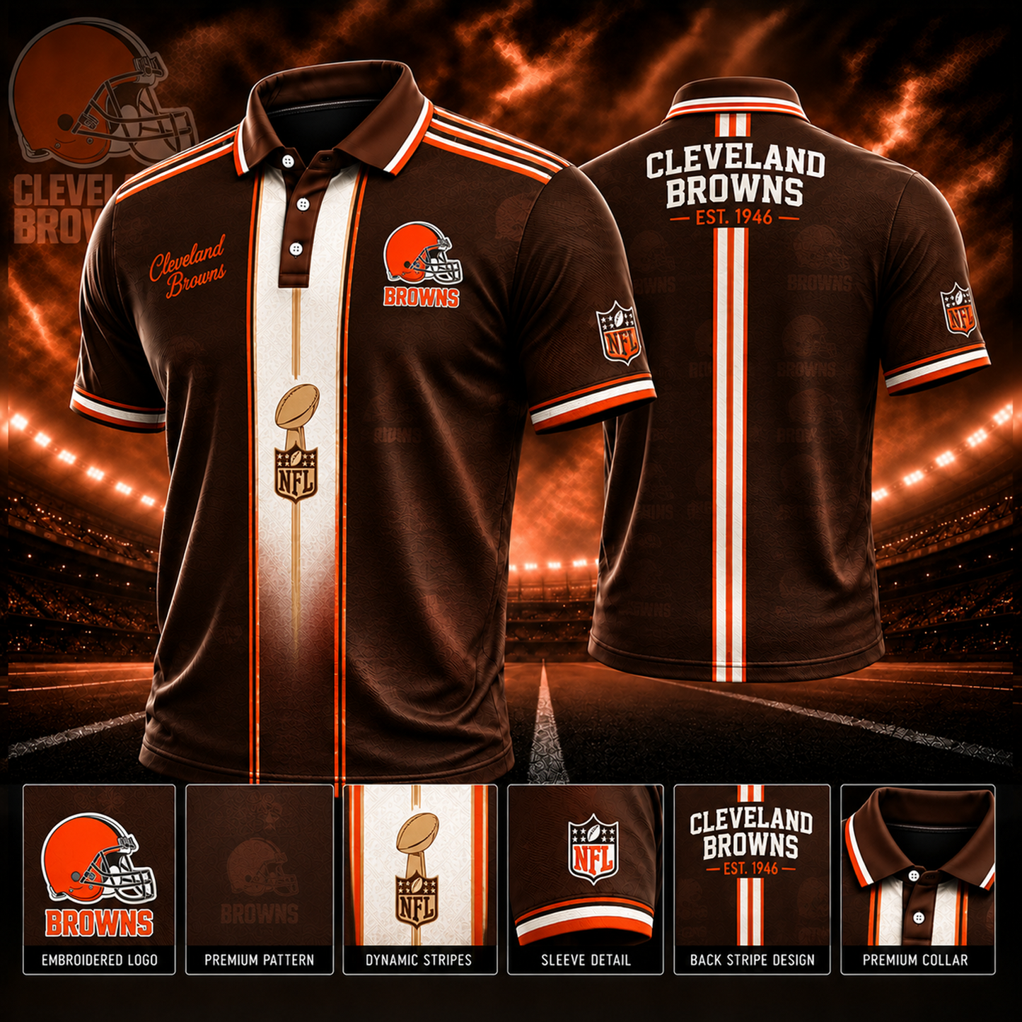 CLE x NFL Polo Shirt Limited Edition