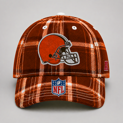 CLE x NFL Premium Varsity Plaid Cap