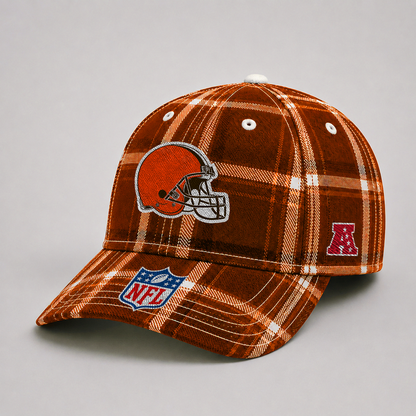 CLE x NFL Premium Varsity Plaid Cap