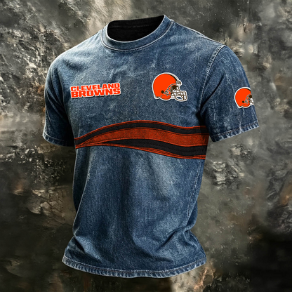 CLE x NFL Washed Cotton Retro Men's T-shirt