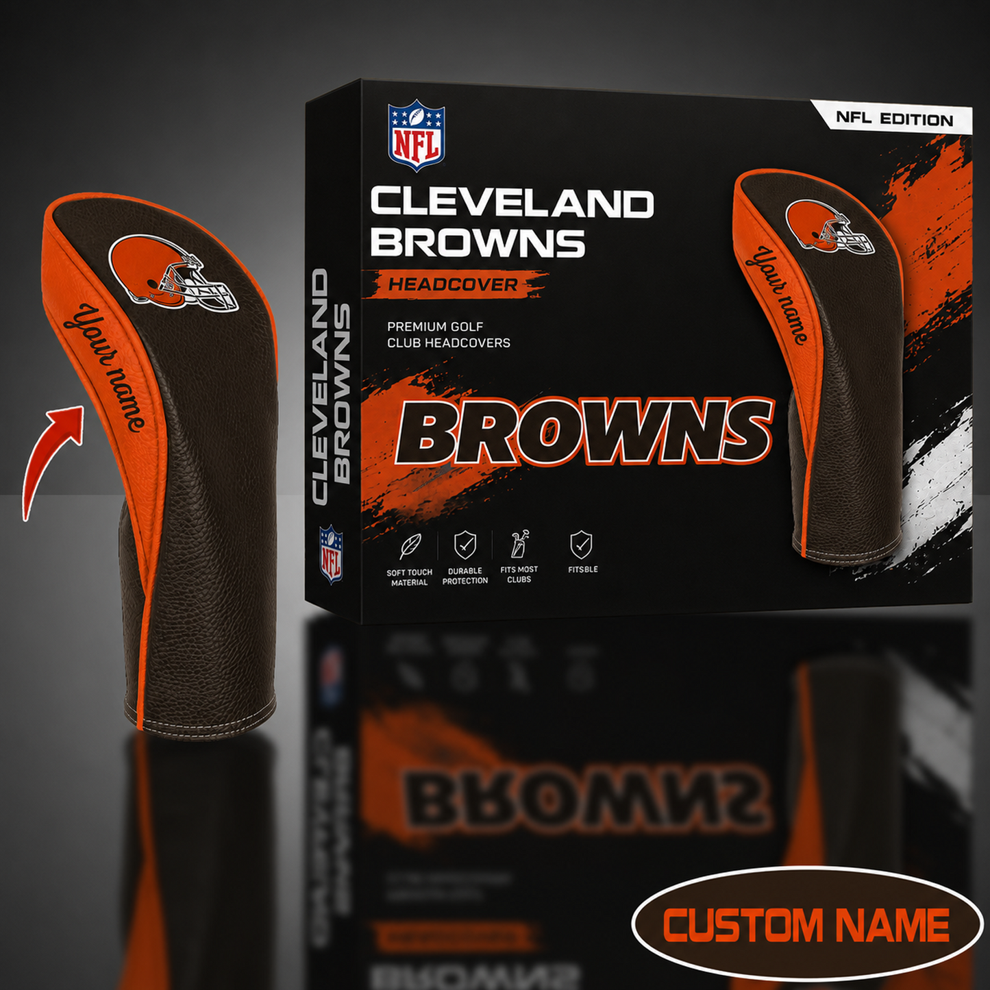 CLE x NFL WinCraft Golf Club Fairway Headcover