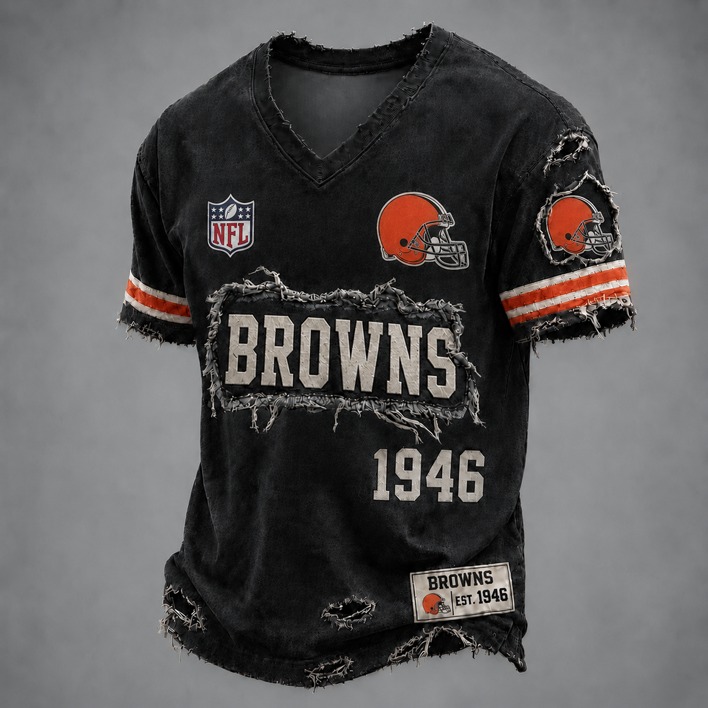 CLE x NFL LUXURY V-Neck T-Shirt 3005 DatND DVT