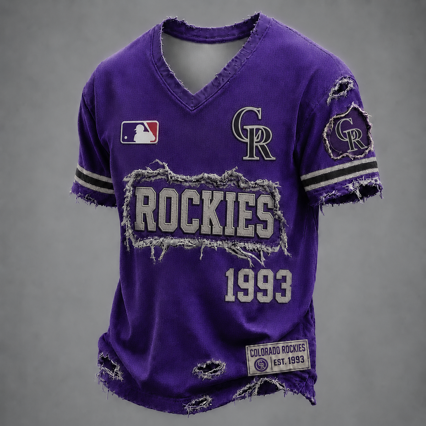 COL x MLB LUXURY V-Neck T-Shirt 0406 DatND DVT