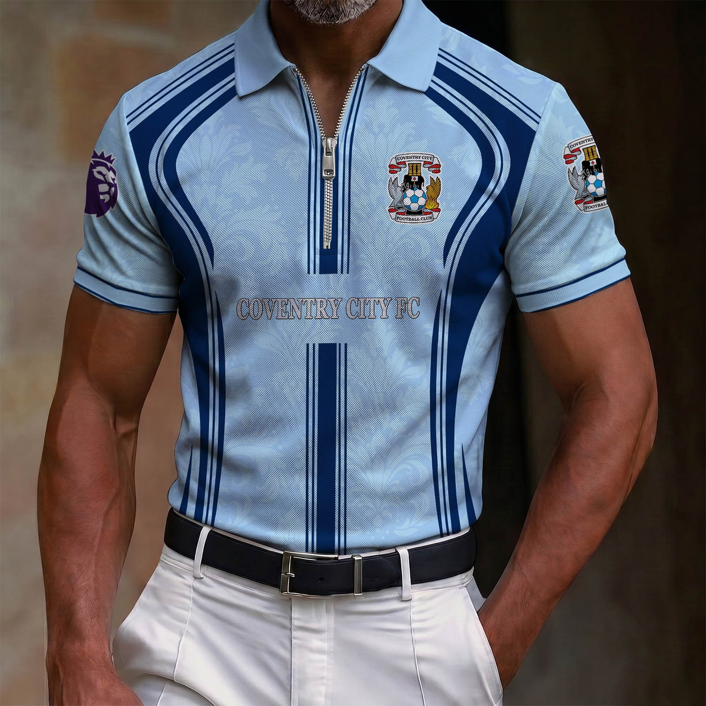 COV x EPL Lapel Zip POLO Shirt