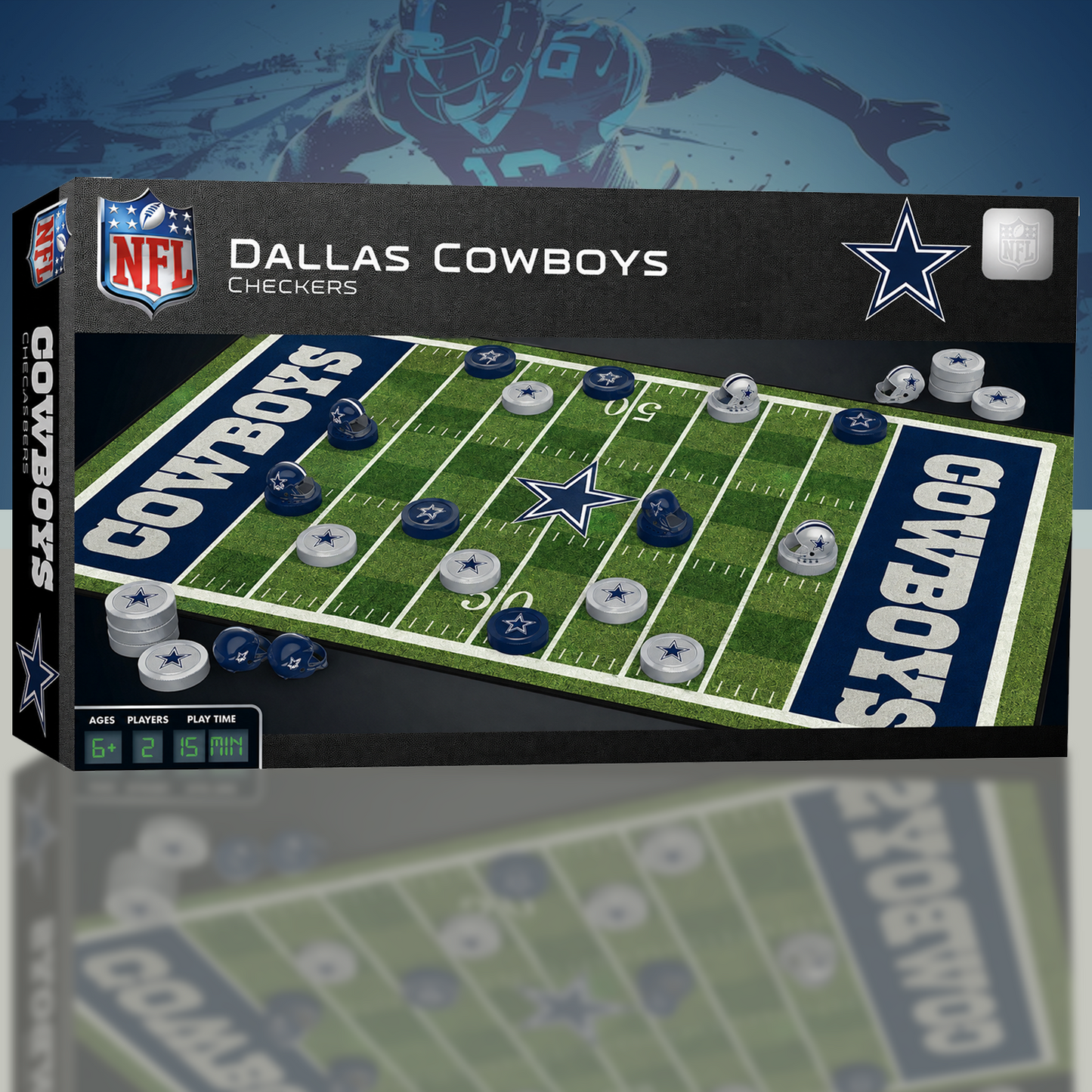 DAL x NFL Premium Checkers Game