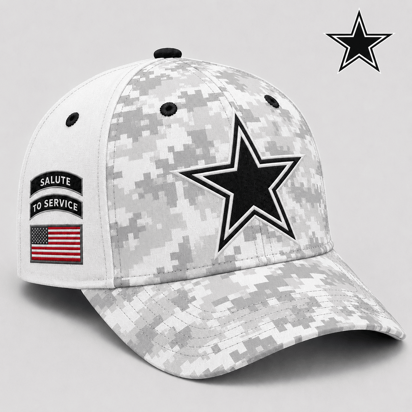 DAL x NFL Premium Salute to Service Digital Camo Cap