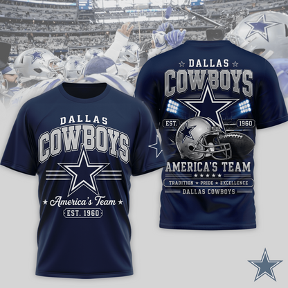 DAL x NFL Premium Team Tradition Pride 3D Shirt