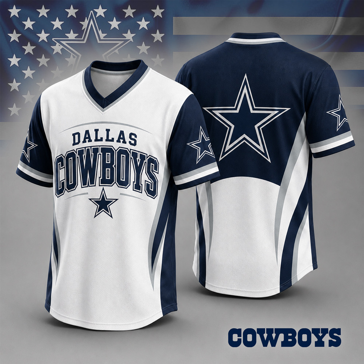 DAL x NFL Team Spirit V-Neck Jersey