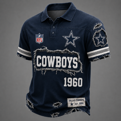 DAL x NFL LUXURY V-Neck T-Shirt 3005 DatND DVT