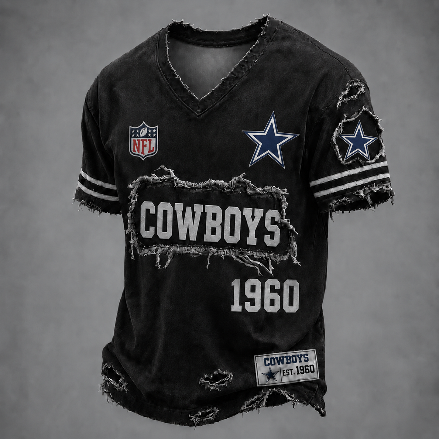 DAL x NFL LUXURY V-Neck T-Shirt 3005 DatND DVT