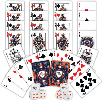 DEN x NFL 2-Pack Playing Cards & Dice Set