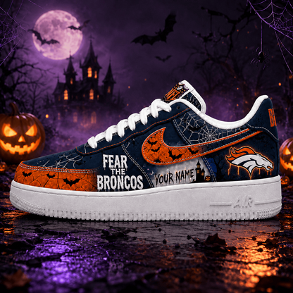 DEN x NFL Fear The Team Halloween AF1 Sneakers 1807