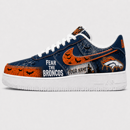 DEN x NFL Fear The Team Halloween AF1 Sneakers 1807