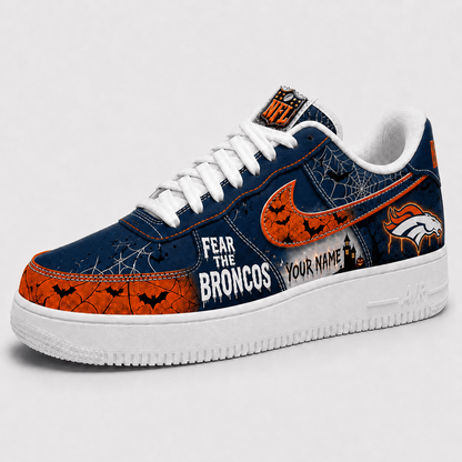 DEN x NFL Fear The Team Halloween AF1 Sneakers 1807