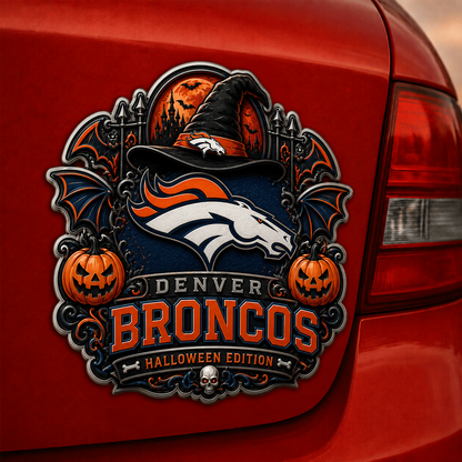 DEN x NFL Halloween Edition Car Namge Badge