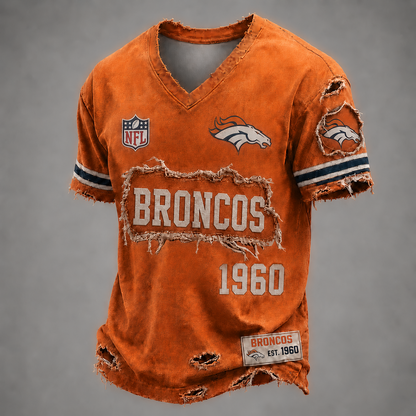 DEN x NFL LUXURY V-Neck T-Shirt 3005 DatND DVT