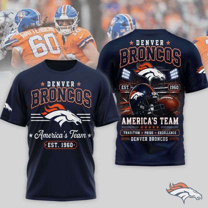 DEN x NFL Premium Team Tradition Pride 3D Shirt