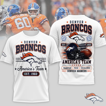 DEN x NFL Premium Team Tradition Pride 3D Shirt