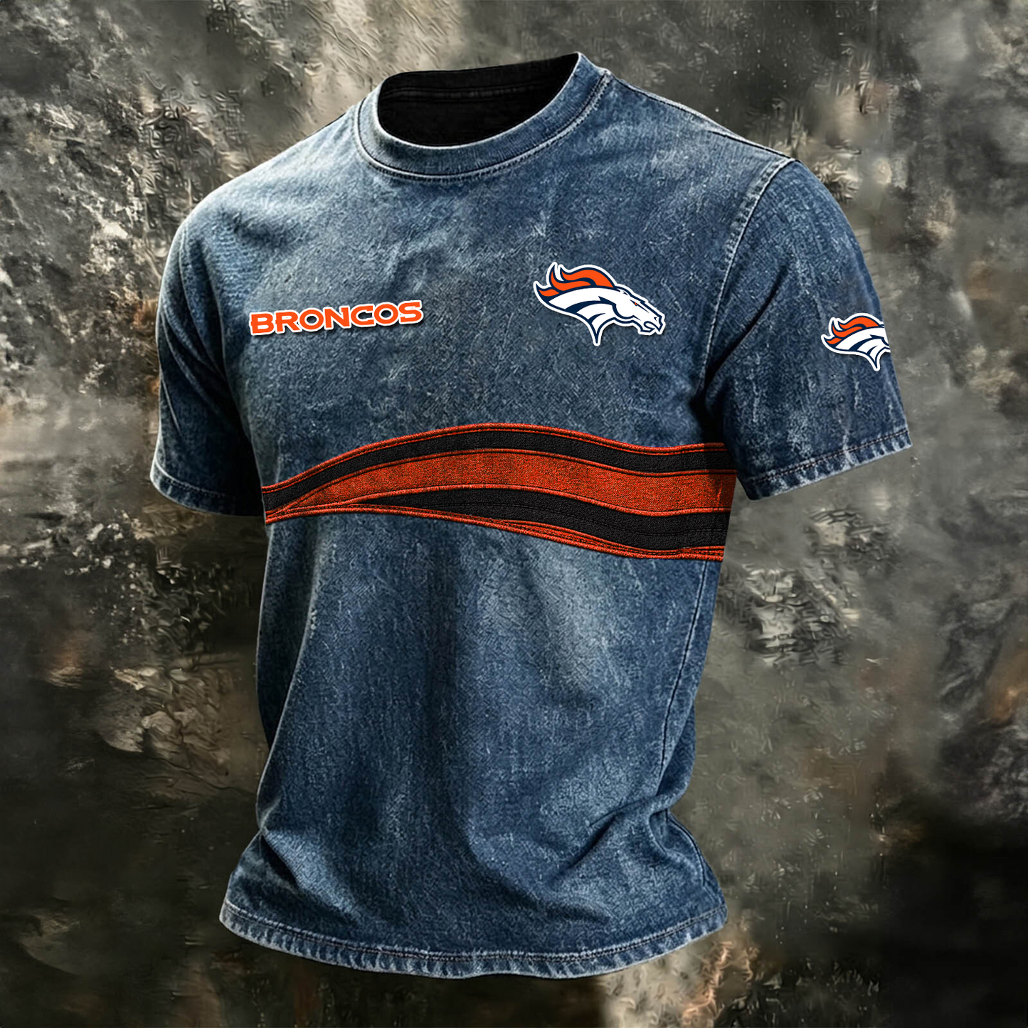 DEN x NFL Washed Cotton Retro Men's T-shirt