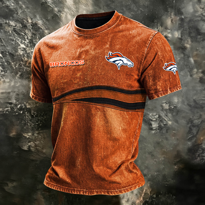 DEN x NFL Washed Cotton Retro Men's T-shirt